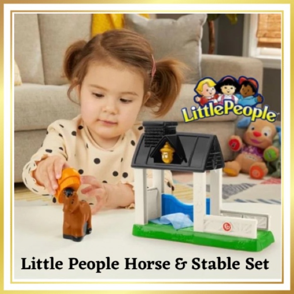 🎄FISHER PRICE Little People Horse & Stable Play Set